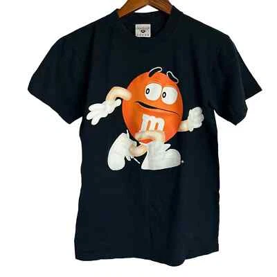 CAMISETA NEGRA VINTAGE AÑOS 90 M&M'S Naranja M&M Pequeña* Foto 1 de 4