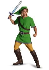 Deluxe Licenced Adult Nintendo Legend of Zelda Link Costume Elf Fancy Dress