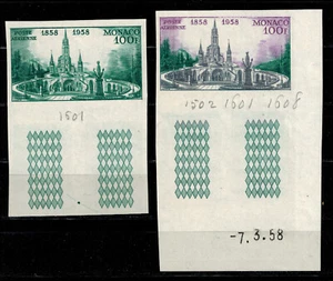 Monaco timbre PA N° 69 essai de couleur Neuf ** / MNH - Picture 1 of 1