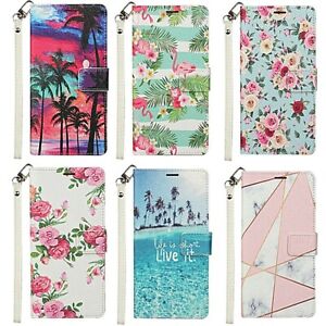 For Samsung Galaxy A23 5G 6.6" Women Girly Wallet Flip Floral Marble Phone Case 