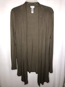 Cardigan Sofia aperto grigio floreale taglia grande - Foto 1 di 1