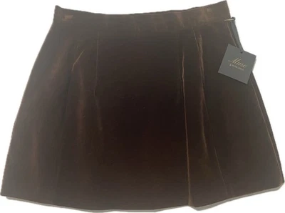 NUEVA Minifalda Plisada Poliéster Ristreto Talla 12 Para Mujer Muse By Marchesa $139 Foto 1 de 4