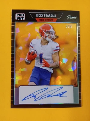 Ricky Pearsall 2023 Leaf Pro Set Rookie Autograph Platinum Cracked Ice 2/3 - Image 1 of 4