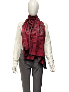 BUFANDA DE SEDA MOTIVO: ELEFANTES EN ROJO 70 X 170 CM SOGNI D ́ORO CAZA DE JOYAS - Imagen 1 de 3