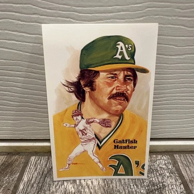 Jim Catfish Hunter Perez Steele Postcard - Image 1 of 3