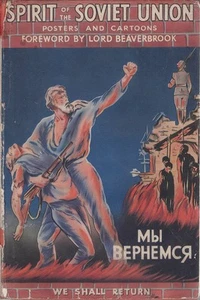 Spirit of Soviet Union Posters and Cartoons 1942 Vintage hardcover 1st edition - Imagen 1 de 1