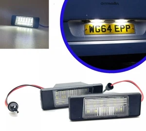 Par de luces LED traseras número matrícula unidades lámparas para Nissan Qashqai J10 - Imagen 1 de 7