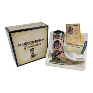 2005 CS627 Anheuser-Busch Ceramic Horn Beer Stein Mug (New, Opened Original Box) - Picture 1 of 23