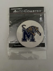 Brand New University Of Memphis Absorbant Stone Autocoaster By Absorbastone - Picture 1 of 3