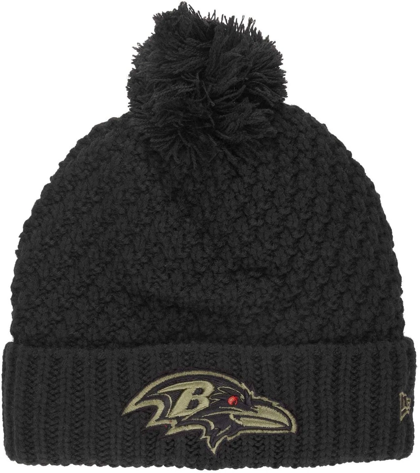 РЕДКАЯ 100% подлинный новый с Ярлыками New Era NFL женщин салют на службу Sport вязаный Beanie - Изображение 1 из 1