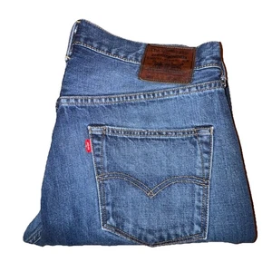 Levi’s Original Fit 501 Button-Fly Dark Blue For Brooks Brothers 36x32 Excellent - Picture 1 of 18