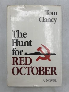 Tom Clancy The Hunt for Red October 1984 Edition HCDJ - Picture 1 of 14
