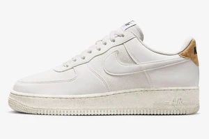 2023 NIKE AIR FORCE 1 07 LV8 LOW SZ 9 NEXT NATURE CORK WHITE PHANTOM DV7184-001 - Picture 1 of 6