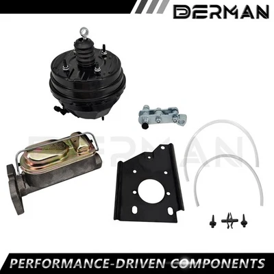 New 8" Dual Power Brake Booster Master for 1966 - 1970 Dodge Charger Coronet Foto 1 de 4