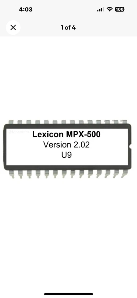 Lexicon MPX-500 OS version 2.02 EPROM Firmware Upgrade KIT / Brand New ROM  2025 - Image 1 of 4