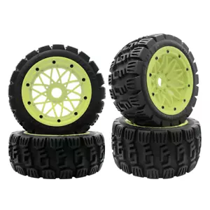 Llantas de nylon verde cargadas neumáticos de cuatro ruedas para RC 1/5 HPI Rovan KM Baja 5B - Imagen 1 de 23