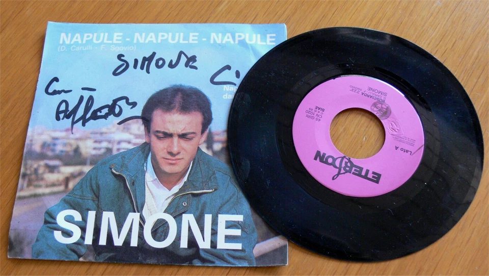 Schallplatte Simone "Busciarda" Rückseite "Napule Napule Napule" _ GF - Bild 1 von 1