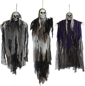 JOYIN 3 Pack Hanging Halloween Skeleton Ghosts Decorations, Grim Reapers - Picture 1 of 3