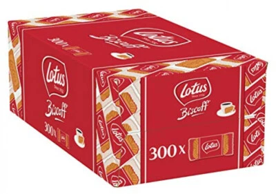 Lotus Biscoff Karamellgebäck Einzeln verpackt Büro Kaffee Vegan 1875g 300er Pack - Bild 1 von 4