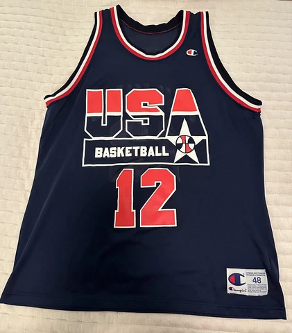 Vintage Champion Dominique Wilkins Team USA Basketball Jersey Size 48 XL Cover