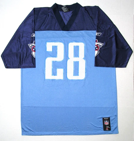 Chris Johnson Tennessee Titans #28 Football Jersey Men's Size XL Reebok Cover