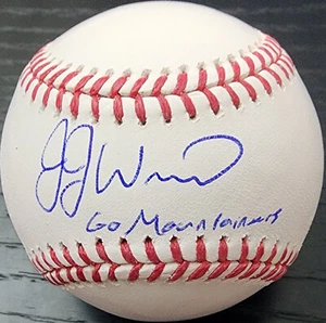 Von JJ Wetherholt signierter OMLB Baseball beschriftet Go Mountaineers Beckett Echtheitszertifikat - Bild 1 von 22