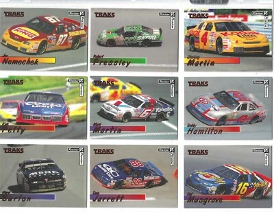 1996 Traks Review/Preview RED PARALLEL-#9 Ward Burton's Car--ONE CARD ONLY! - Image 1 of 4