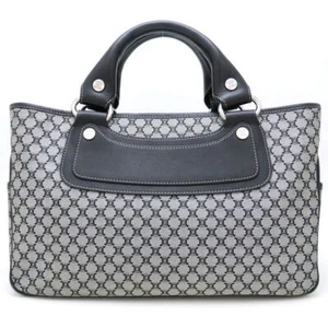 CELINE Handbag Boogie bag Macadam Canvas/ Leather Gray Black/352445 - Picture 1 of 9