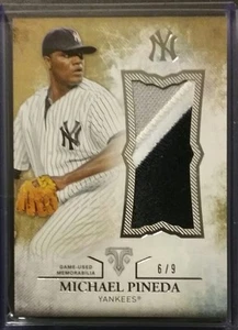 2015 Topps Triple Threads MICHAEL PINEDA Jumbo Relic Gold /9 - Picture 1 of 4