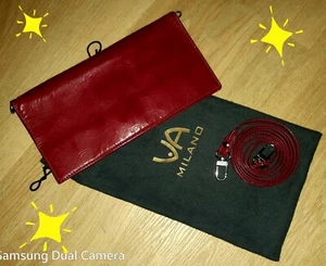 Portemonnaie ❤ VIA MILANO ❤ Leder ❤ Handtasche ❤ Rot ❤ Muttertag - Bild 1 von 6