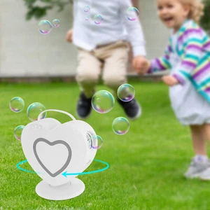 500ml Seifenblasenmaschine Automatische Kinder Herzform Seifenblasenmaschine - Bild 1 von 18