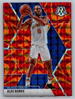 2019-2020 Panini Mosaic Alec Burks Orange Reactive Prizm - Image 1 of 2