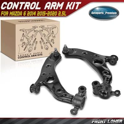 2x Front Left & Right Lower Control Arm w/ Ball Joint for Mazda 6 2014-2020 2.5L - Image 1 of 4