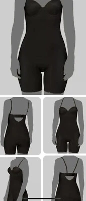 Spanx Women's Black Suit Your Fancy Strapless Cupped Mid-Thigh Bodysuit $148😃😃 - Image 1 of 2