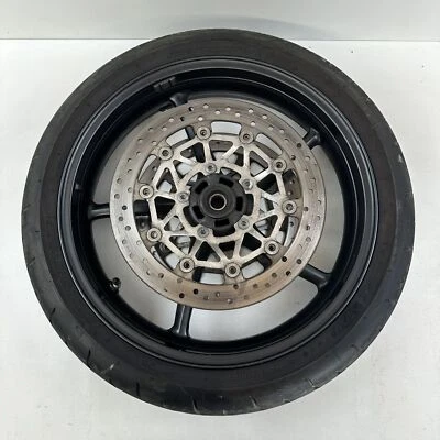 Triumph Street Triple R 675 2009 Front wheel rim tyre disc 17x3.5 T2000618 - Image 1 of 4