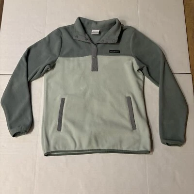 Columbia Suéter Mujer Mediano 1/4 Botones Sudadera Ropa Deportiva Pullover Foto 1 de 4