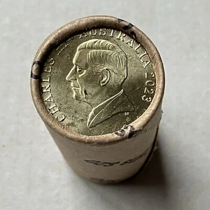 2023 $1 Mob of Roos Coin Roll of 20 Coins with King Charles III KCIII Effigy H/H - Bild 1 von 3