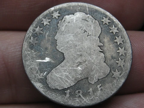 1815 Capped Bust Quarter 25 Cent Piece- About Good Details Cover