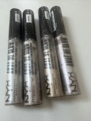 4 lot NYX Makeup  Away We Glow Liquid Highlighter Liquid  0.22 Fl oz - Image 1 of 4