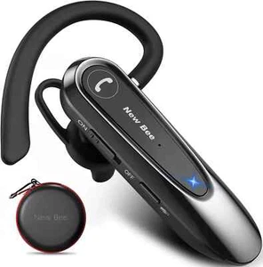 New bee Dual Mic Handsfree Bluetooth Earpiece - Black (LYEJB45) uk#1 New - Photo 1 sur 5