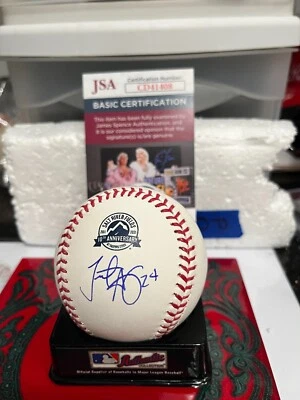 Triston McKenzie AUTO SIGNED Major League Ball 10th Salt River Field - JSA COA - Image 1 of 3