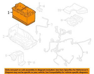 FORD OEM 18-24 Aviator Electrical Battery-Battery BAGM49H8 - Bild 1 von 2
