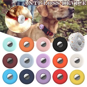 Knopf Minimal Haustier Katze Hundegurt Etui Abdeckung Halter Halsband Schlaufe für Apple AirTag - Bild 1 von 27