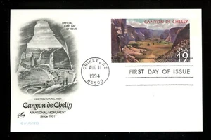 US FDC #UX176 Artcraft 1994 Chinle AZ Canyon de Chelly monument - Picture 1 of 2