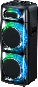 IQ Sound IQ-7710DJBT 2x10" Cyber Flex Party Speaker +TWS +USB/AUX/FM +Free Mic - Picture 1 of 3