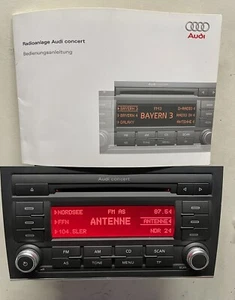 Audi Concert A4 B7 Autoradio CD MP3 8E0035186AL mit Code/Anleitung - Bild 1 von 13