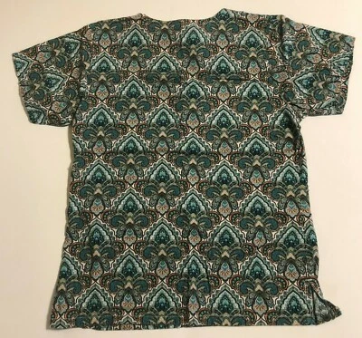 Womens Paisley Scrub Top Tafford Size XS - Image 1 of 2