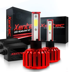 Xentec LED Light Conversion Kit Foglight H10 9145 9140 6000K 400W 80000LM COB - Picture 1 of 12