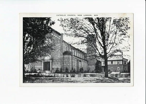 Vintage RPPC - Catholic Church, New London, WI - Unposted - Good Condition - Picture 1 of 2