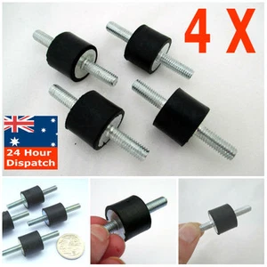 M6 15X20 mm Anti Vibration Bobbin Mounts Male Male Rubber Exhaust Car Spare 4pc - Picture 1 of 8